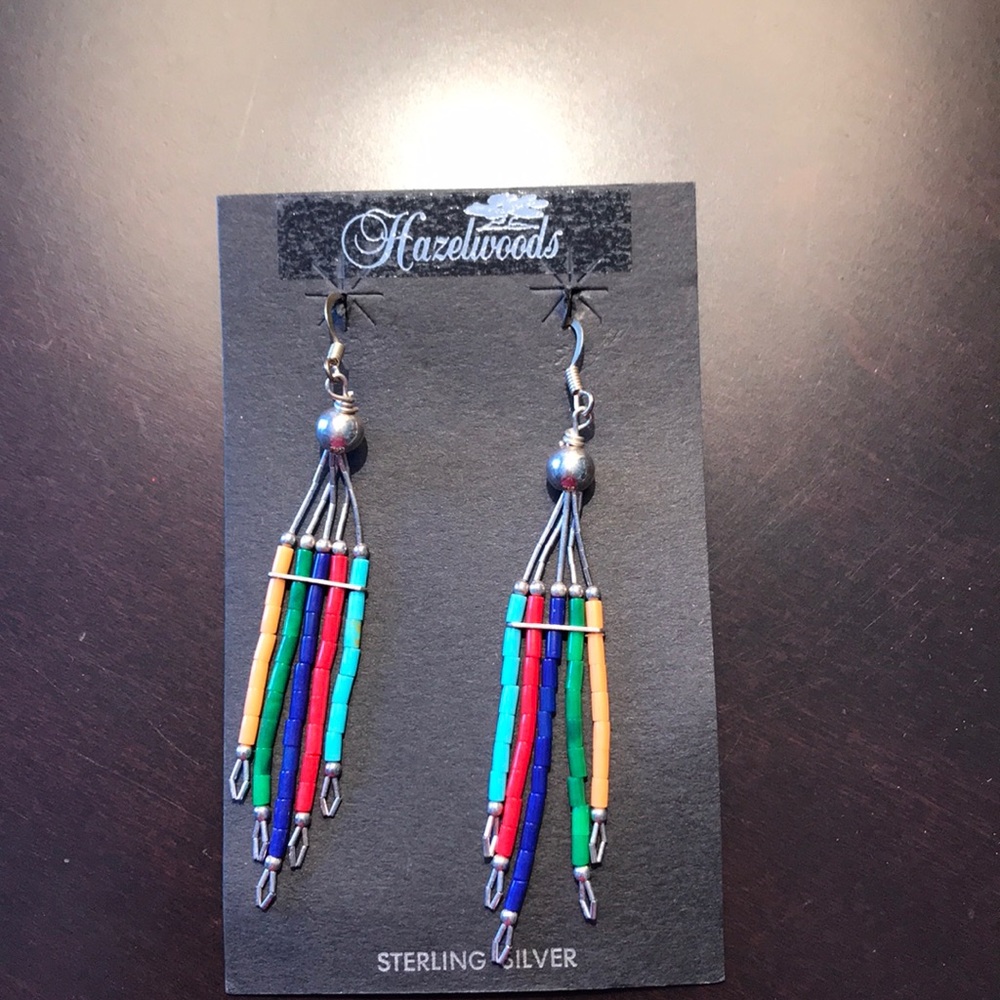 Sterling silver drop earrings